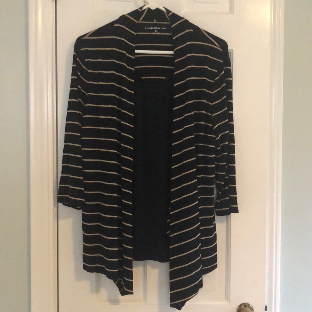 Croft & Barrow Tank/Cardigan Top